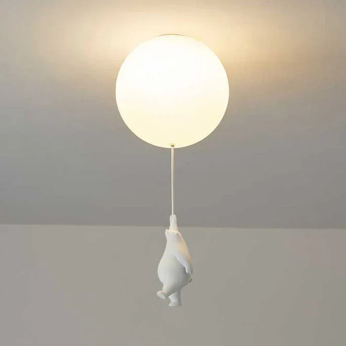 Luminária de teto para crianças com urso e bola | CloudBea