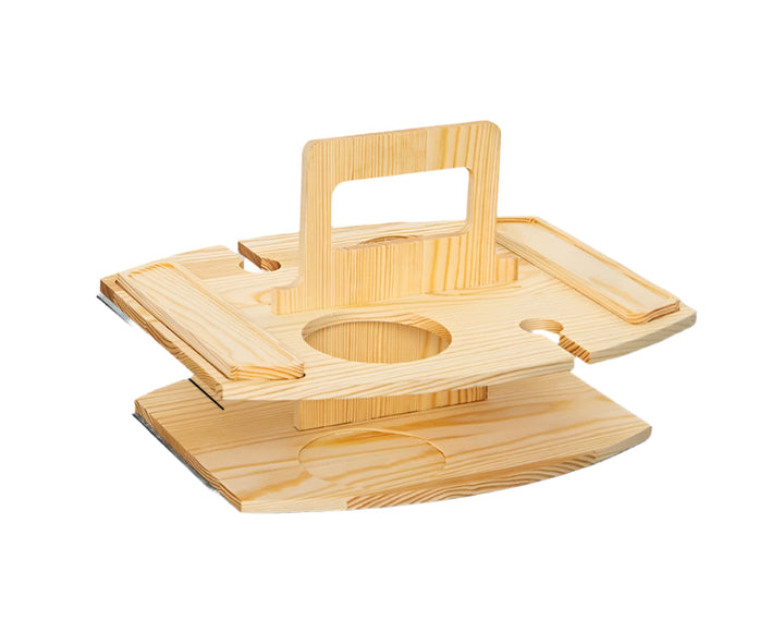 Transportable Wine Table for Picnic 36x31x26cm Spacious Serving Surface