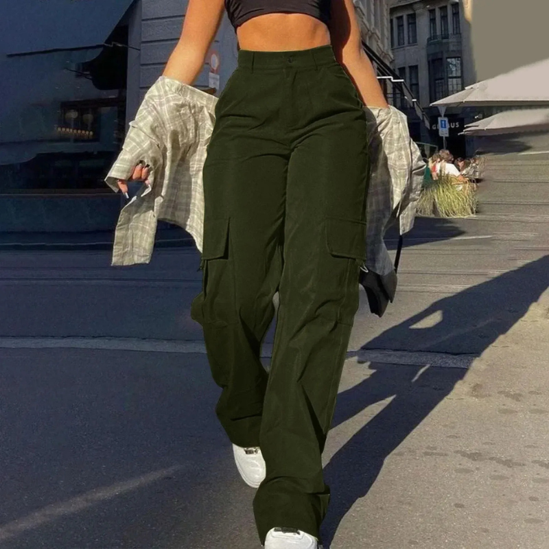 Pamela cargo pants for women | Flattering high waist with sturdy pockets