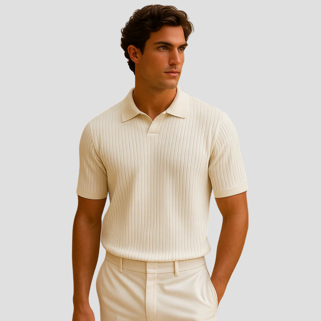Evrard Polo Mies | Ribbineulottu, kevyt kesätyyli