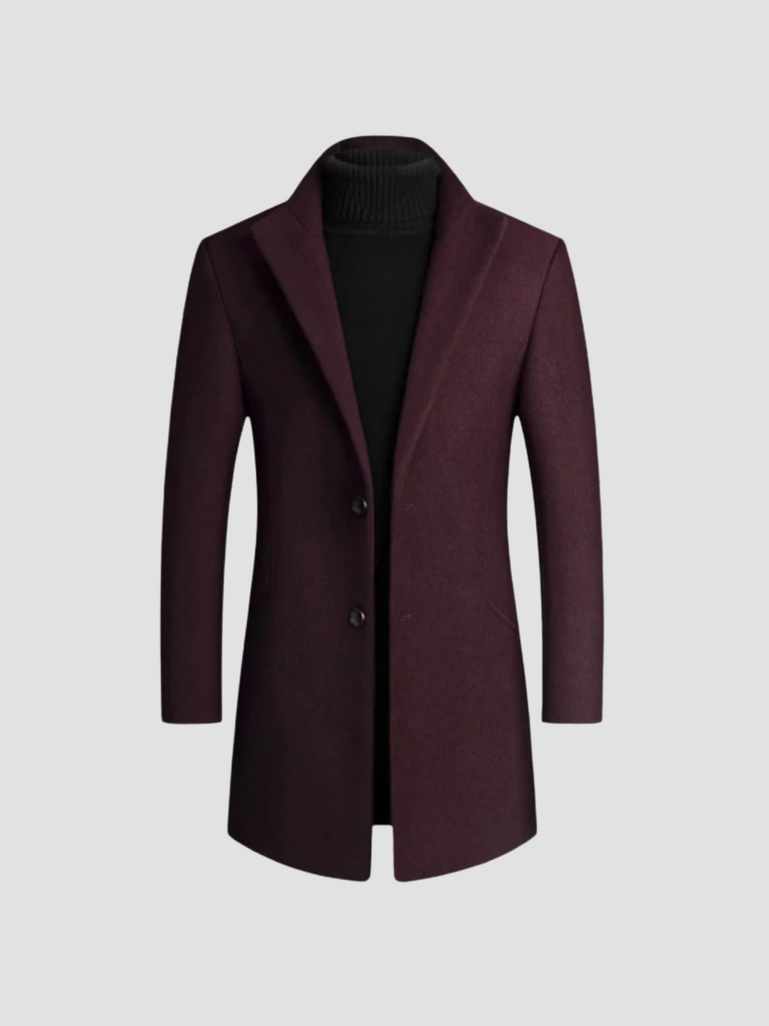 Męski płaszcz trencz dwurzędowy | Klasyczna elegancja funkcjonalność ciepło