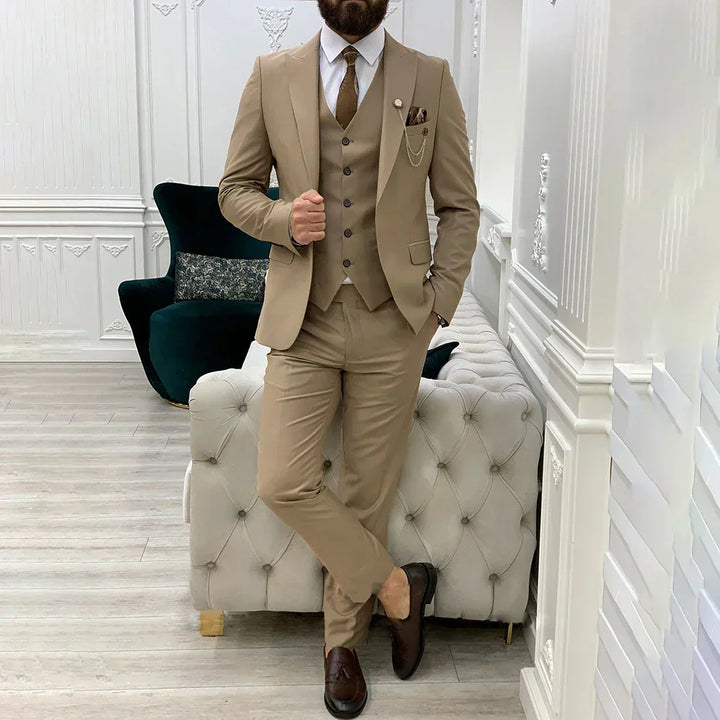 3-delt slim fit jakkesæt - blazer, vest og bukser