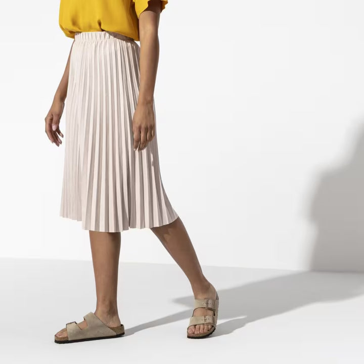 Arizona | Taupe Suede - sandały casualowe z miękką, anatomiczną wkładką