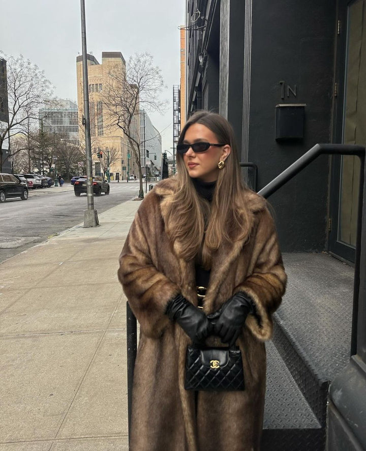 Lucy | Luksuriøs lang faux fur-frakke