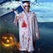 Costum de Halloween Doctor Zombie - halat sângeros + accesorii