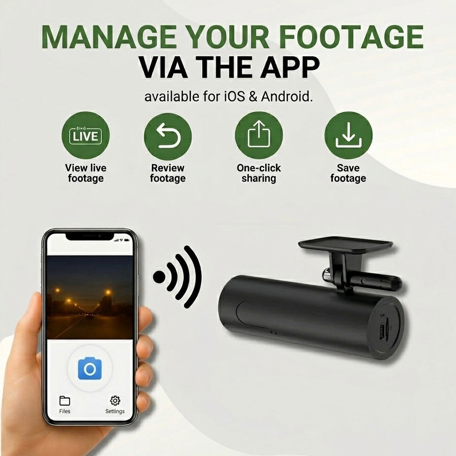 1080P Dashcam | 170° Wide Angle | Sony Starvis Night Vision | G-Sensor | Voice Alerts | Loop Recording