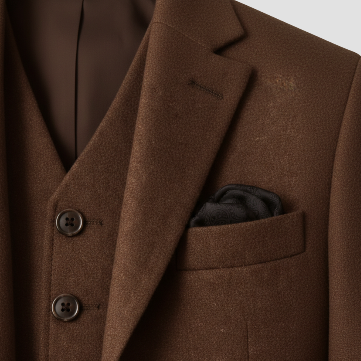 Vêtement en laine pour homme à coupe classique avec finition raffinée
