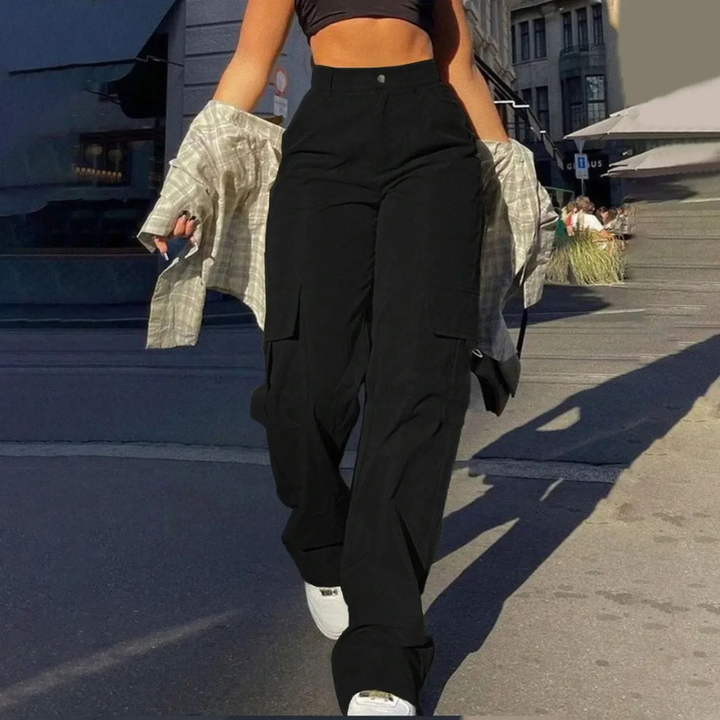 Pamela cargo pants for women | Flattering high waist with sturdy pockets