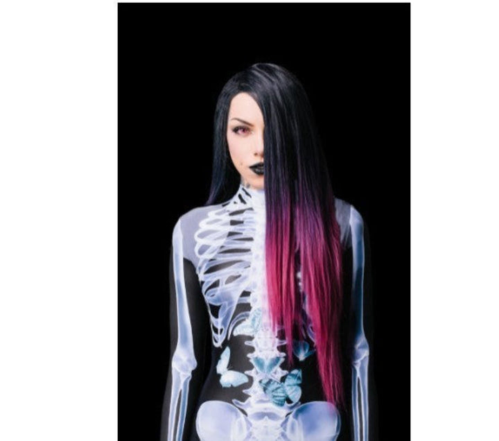 Costum schelet de Halloween - costum fosforescent pentru adulți