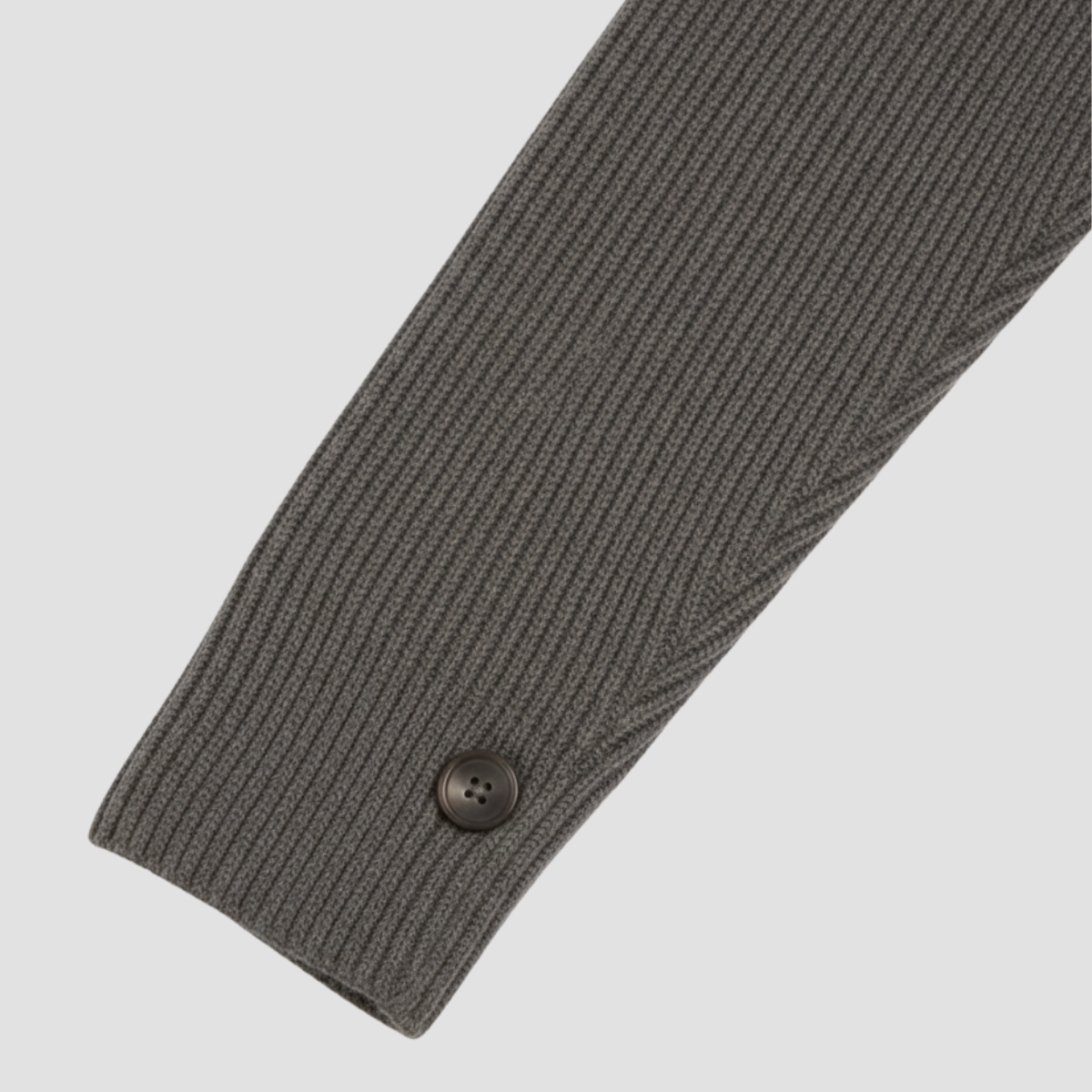 Cardigan tricotat pentru bărbați cu fermoar și guler înalt elegant