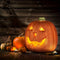 Calabaza de Halloween luminosa - decoración iluminada para uso interior y exterior
