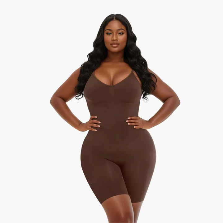 Liora muotoileva bodysuit naisille | muotoileva bodysuit avoimella rintamuksella ja saumattomalla designilla