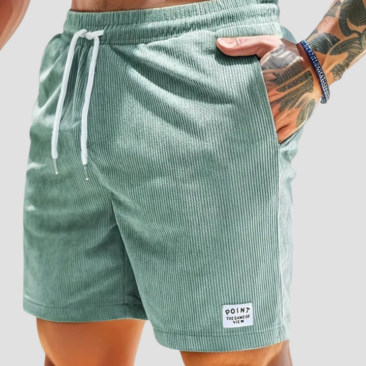 Lubin corduroy-shortsit miehille | Kesämukavuus ja aito tekstuuri