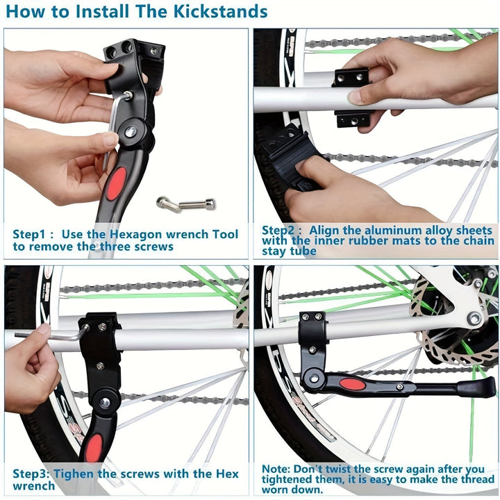 Robust soporte ajustable para bicicletas | Duradero, estable aluminio, fácil de instalar