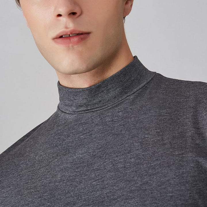 Jude - Slim fit -t-paita korkealla kauluksella miehille