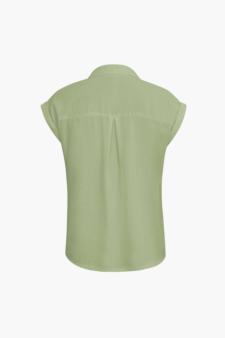 Vittoria Women's Shirt | Minimalist shirt with knot below and rolled up sleeves