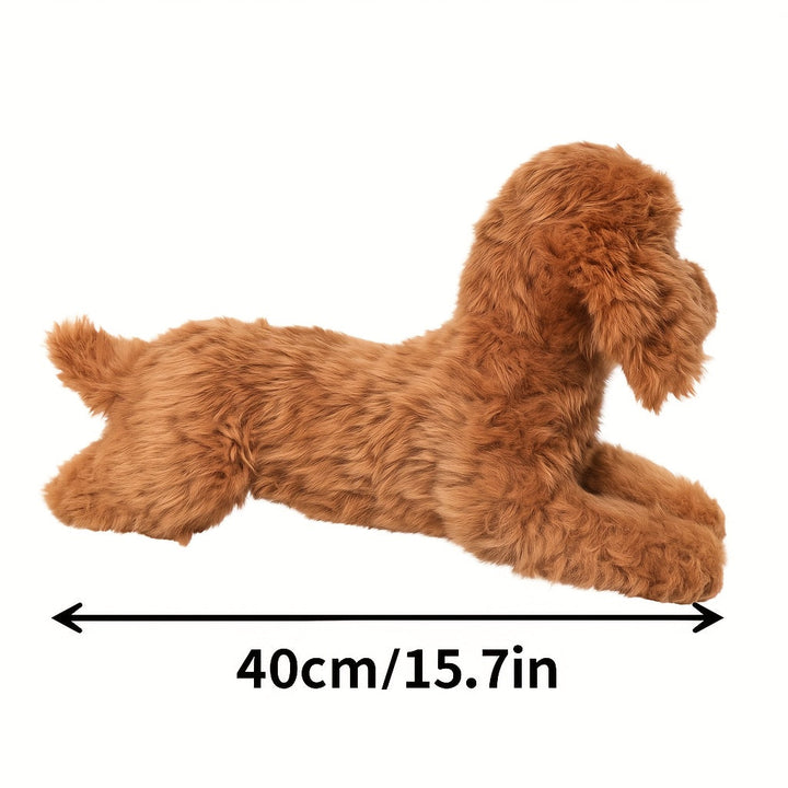 Cachorro de pelúcia macio e realista - brinquedo fofo para crianças e presentes