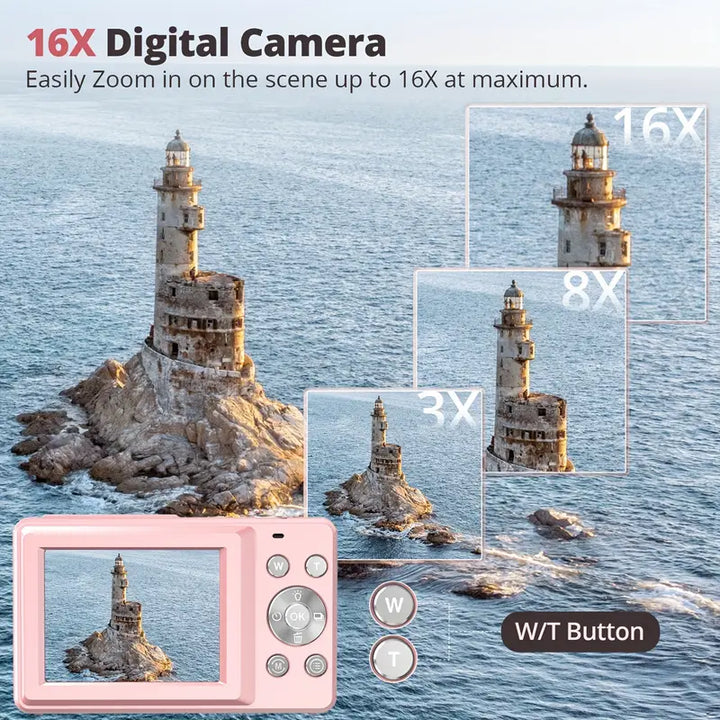 RetroSnap | Vintage digitalkamera med 1080p-video og retrodesign
