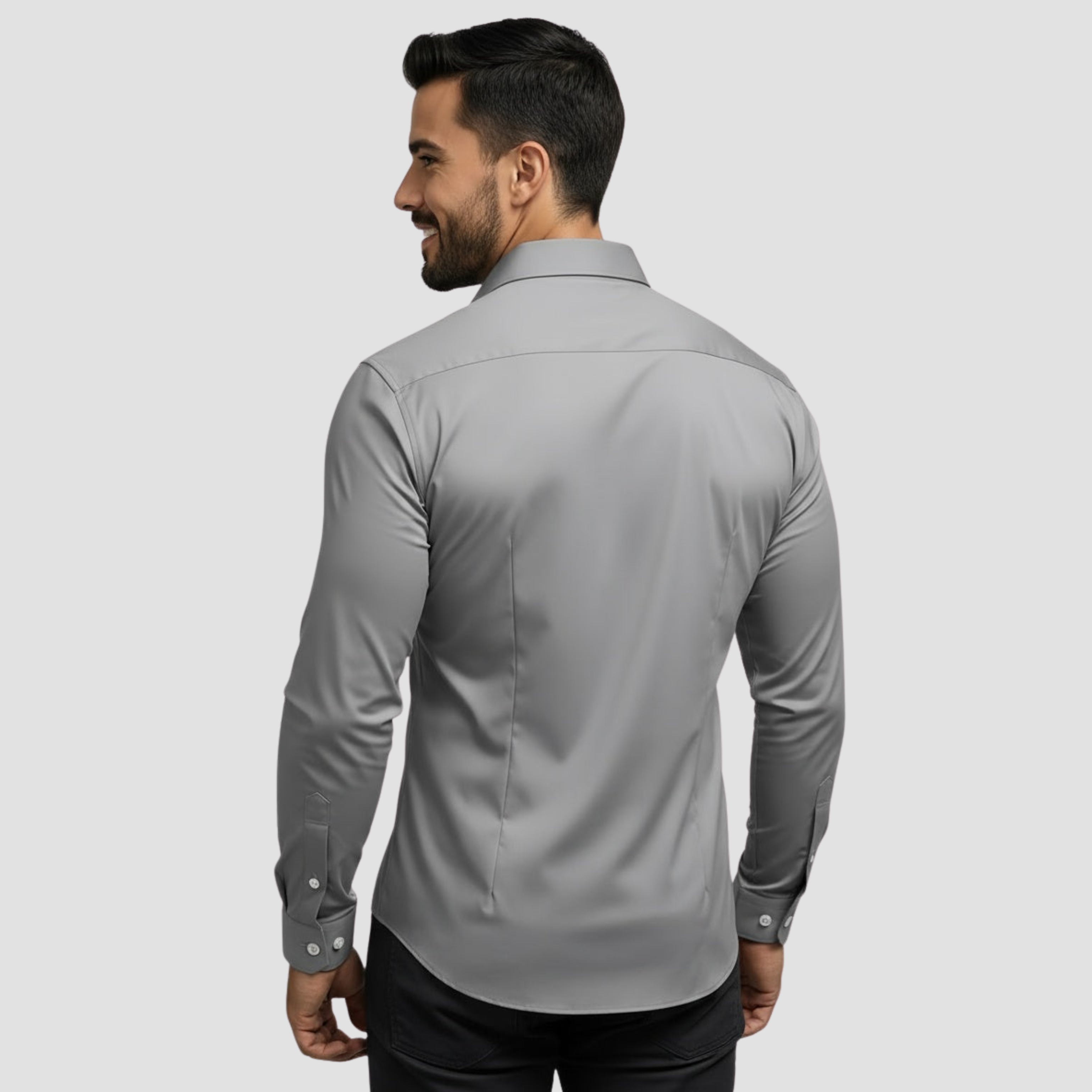 Camisa para hombre sin arrugas con elasticidad y corte moderno
