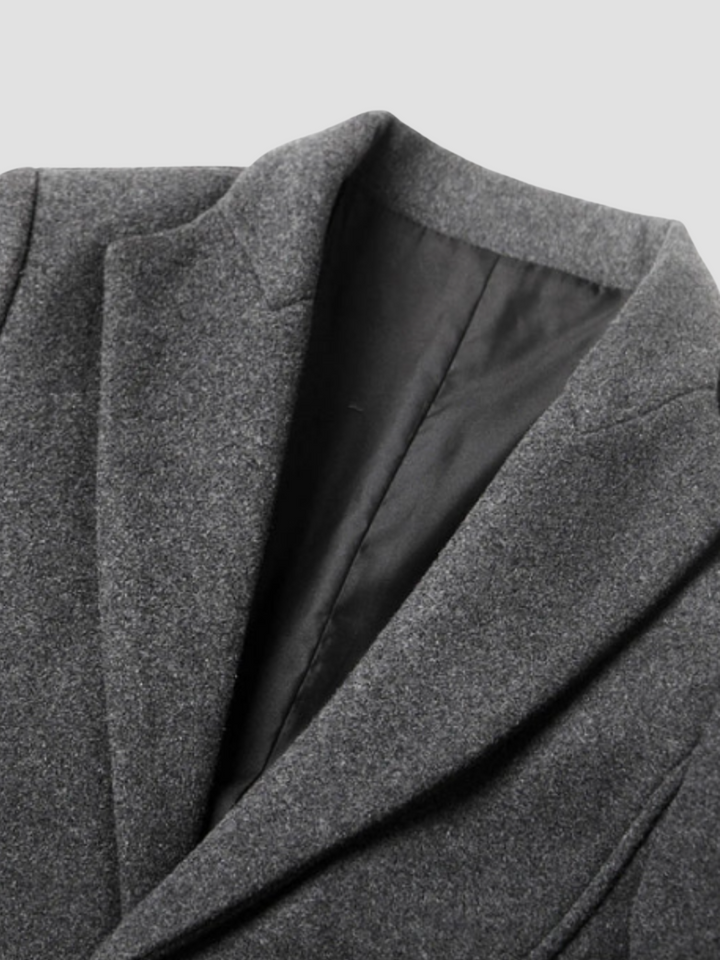 Męski płaszcz trencz dwurzędowy | Klasyczna elegancja funkcjonalność ciepło