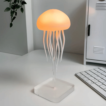 AquaFlow LED-meduusalamppu | Rentouttava vedenalainen efekti & USB-C ladattava