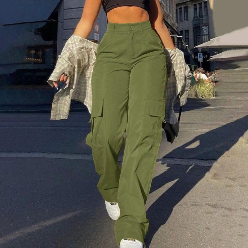 Pamela cargo pants for women | Flattering high waist with sturdy pockets
