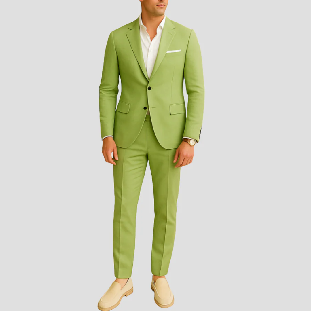 Melchior Kevyt rakenteinen pellavapuku | Kesä rento eleganssi