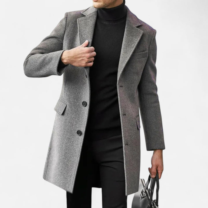 Herre Frakke | Klassisk Business Casual Trenchcoat til Vinter