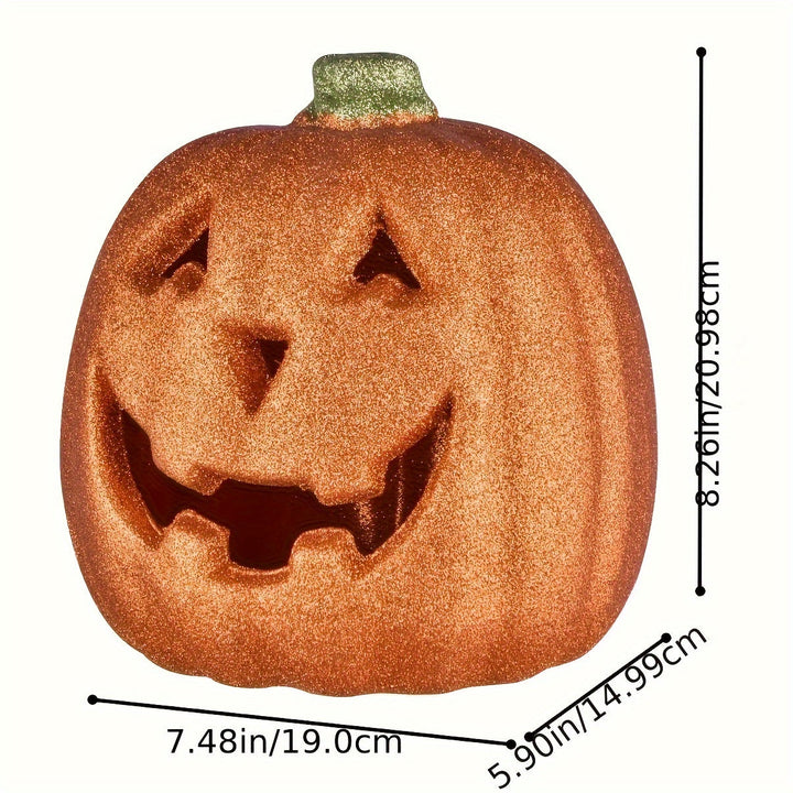 Calabaza de Halloween luminosa - decoración iluminada para uso interior y exterior