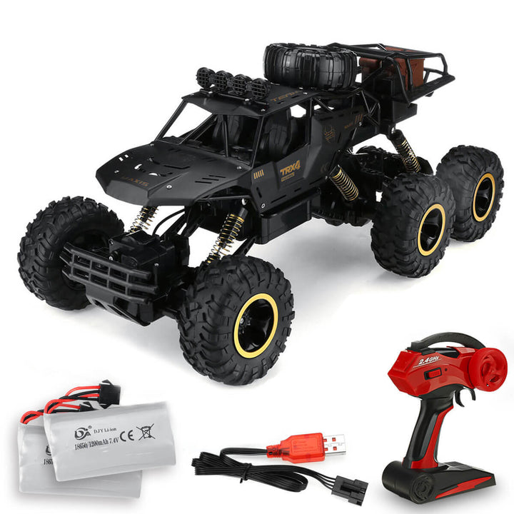 TerraX Caminhão RC 6 Rodas | Caminhão Monstro 1:12 Todo-Terreno med 52 km/t