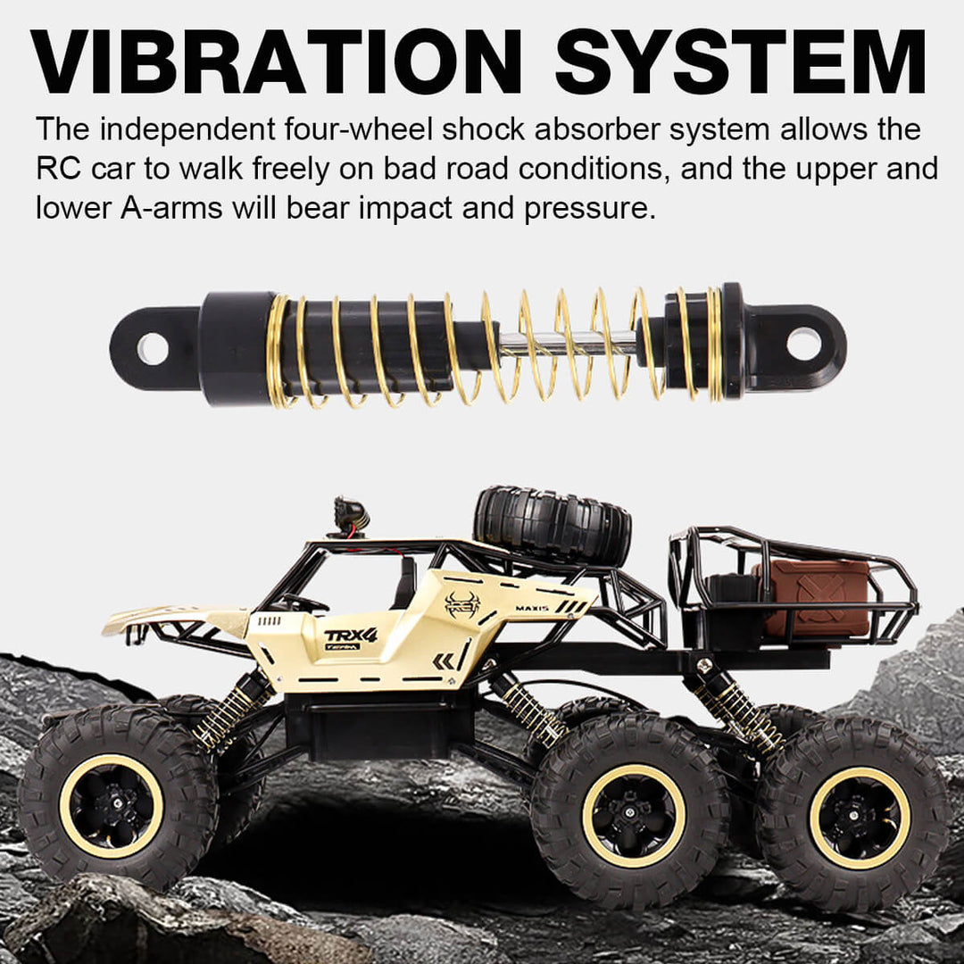 TerraX Caminhão RC 6 Rodas | Caminhão Monstro 1:12 Todo-Terreno med 52 km/t