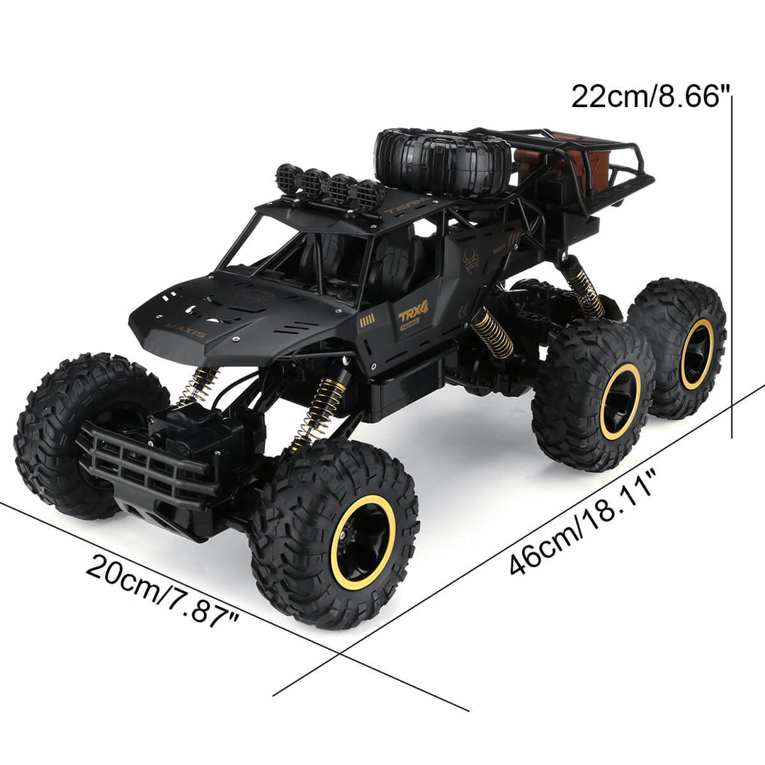 TerraX Caminhão RC 6 Rodas | Caminhão Monstro 1:12 Todo-Terreno med 52 km/t