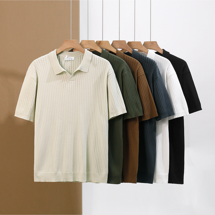 Evrard Polo Mies | Ribbineulottu, kevyt kesätyyli