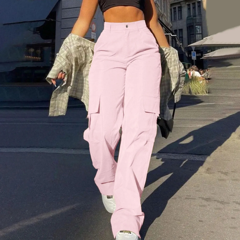 Pamela cargo pants for women | Flattering high waist with sturdy pockets