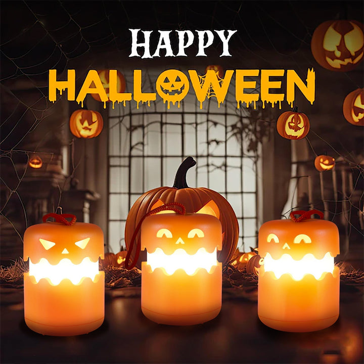 LED-halloween-linternas de calabaza - decoración luminosa festiva y aterradora