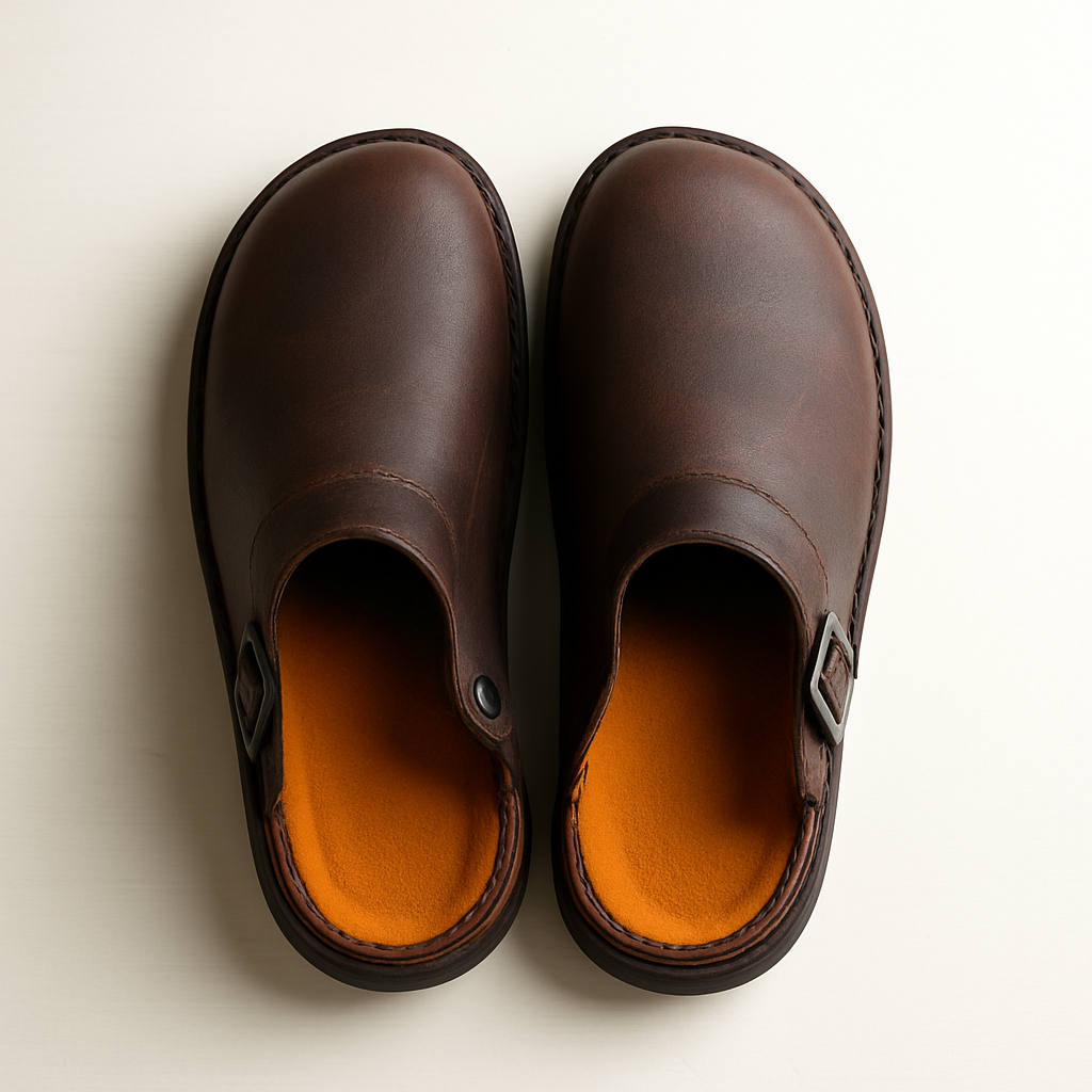 Comfortable leather clogs | Unisex slip-on shoes for everyday use