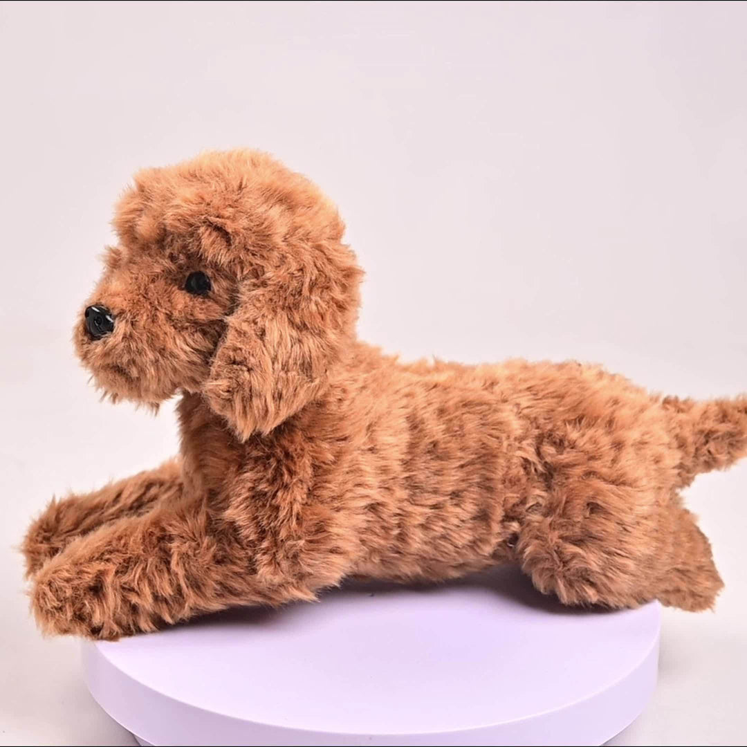 Cachorro de pelúcia macio e realista - brinquedo fofo para crianças e presentes