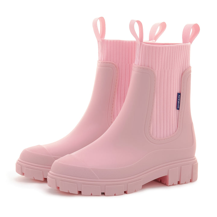 Botas de lluvia urbanas Storm impermeables y cómodas para mujer con tacón cuña