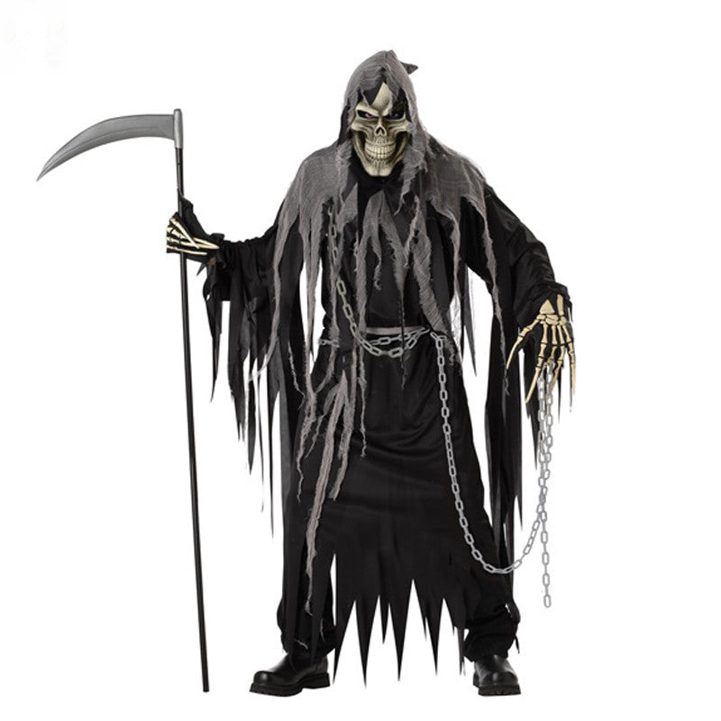 Fii bărbatul suprem cu seceră: costum de Halloween pentru adulți