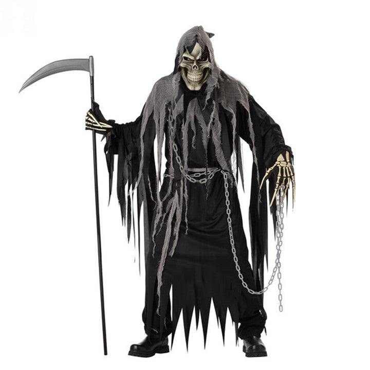 Fii bărbatul suprem cu seceră: costum de Halloween pentru adulți