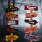 Set cu 10 semne de Halloween - decorațiune de petrecere înfricoșătoare reutilizabilă