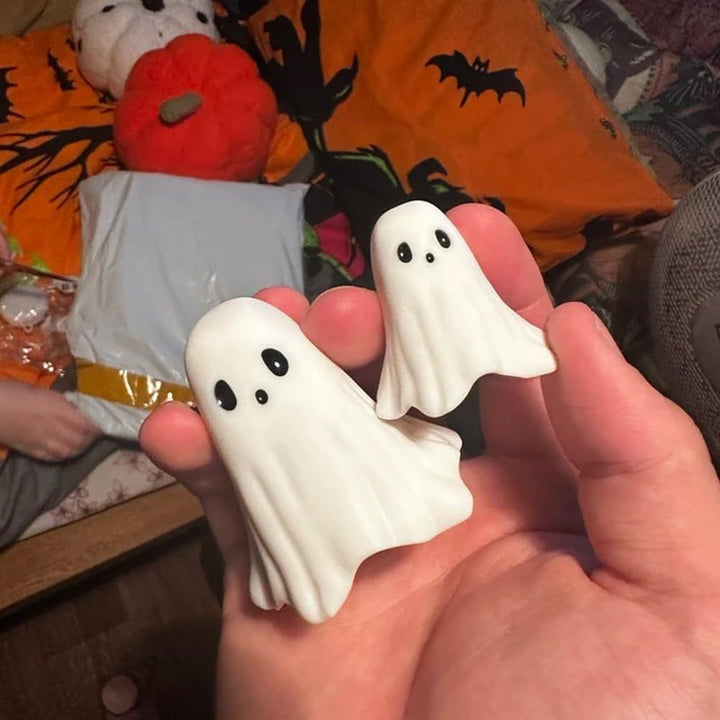 GhostMood figura de resina humorística - fantasma moderno de Halloween con estilo minimalista