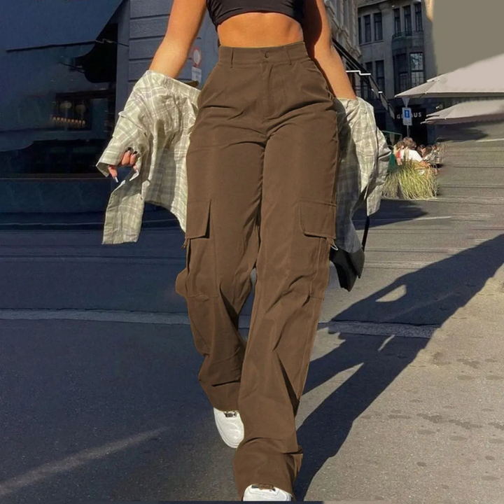Pamela cargo pants for women | Flattering high waist with sturdy pockets