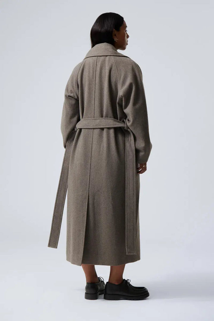 Emilia Dame Uldfrakke | Oversize Lang Model for Casual Elegant Stil
