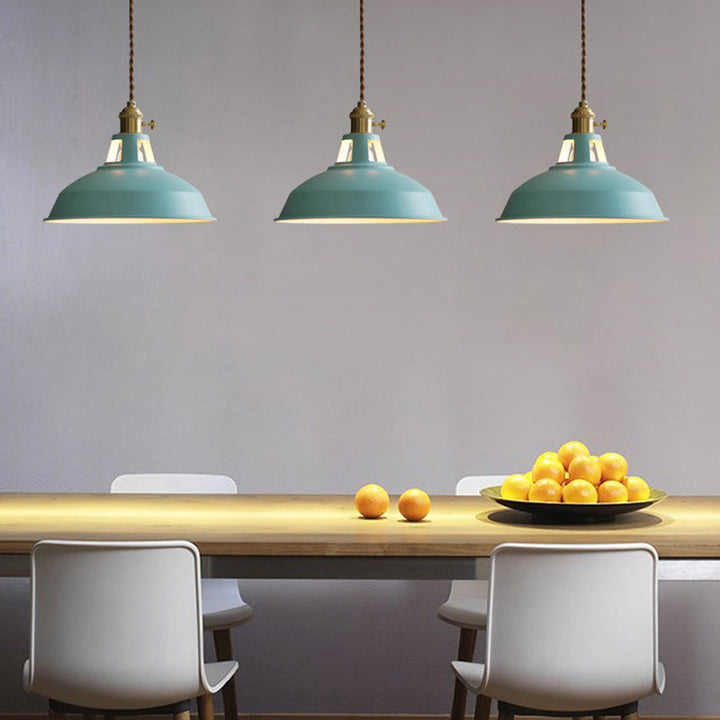 LuzRetroca - Farvet lampe i vintage industristil