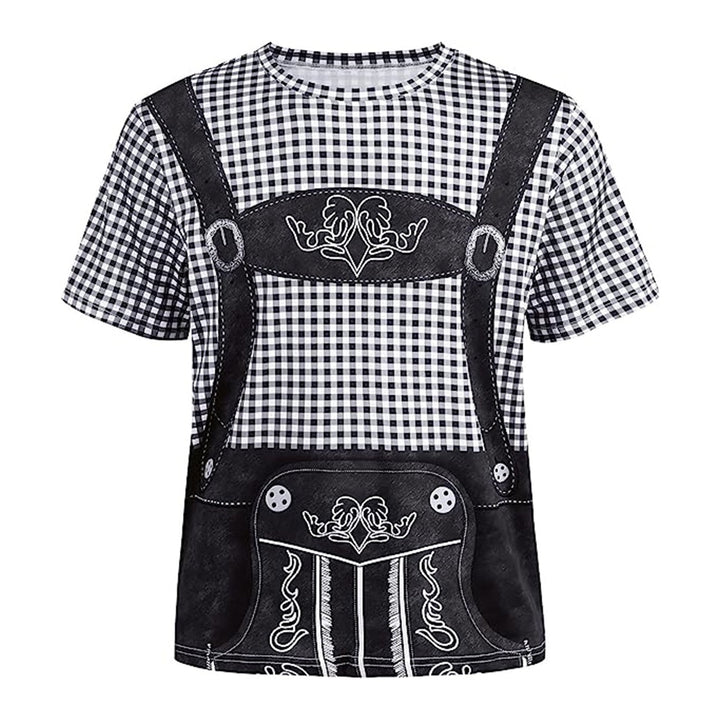 Camiseta BrauBruder | Humor de Lederhosen impreso y barriga cervecera Foto-Realista