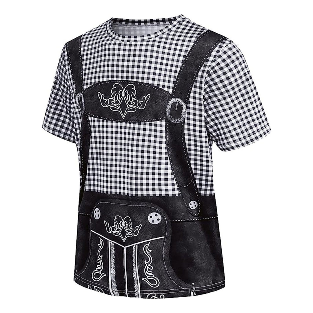 Camiseta BrauBruder | Humor de Lederhosen impreso y barriga cervecera Foto-Realista