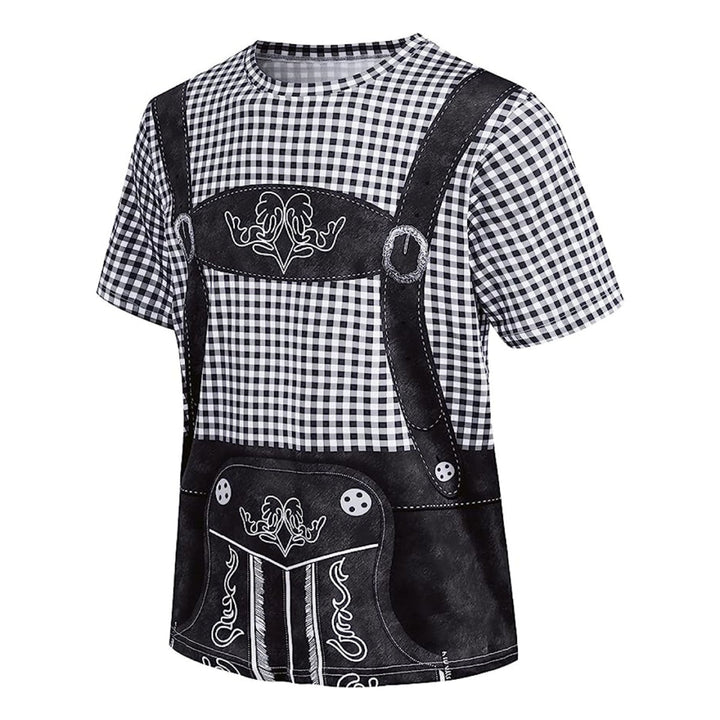 Camiseta BrauBruder | Humor de Lederhosen impreso y barriga cervecera Foto-Realista