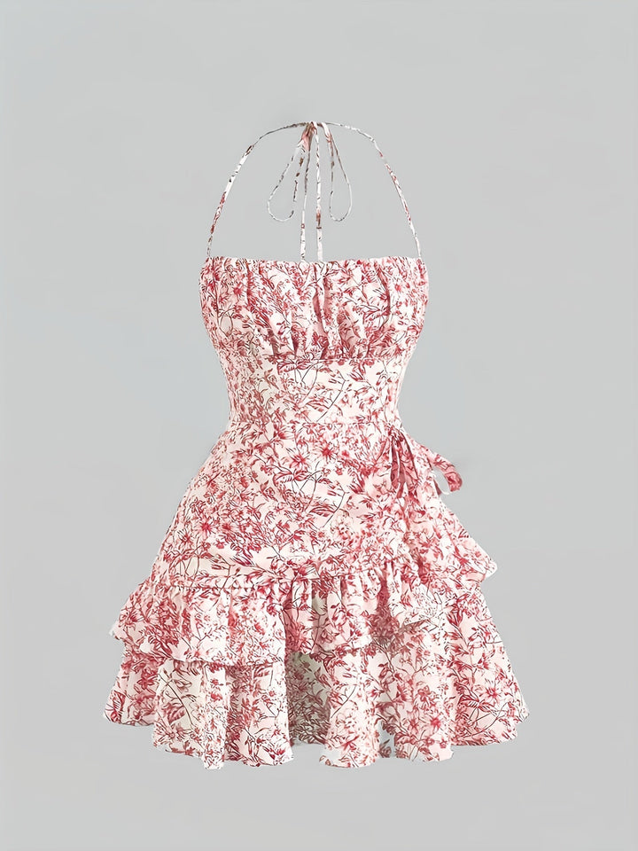 Ryle Dress Mini Floral Dress med halskrave og indsats til kvinder