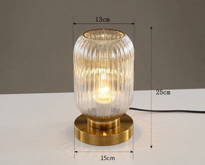 Nordisk design -pöytälamppu lasia - Elegance Modern LED